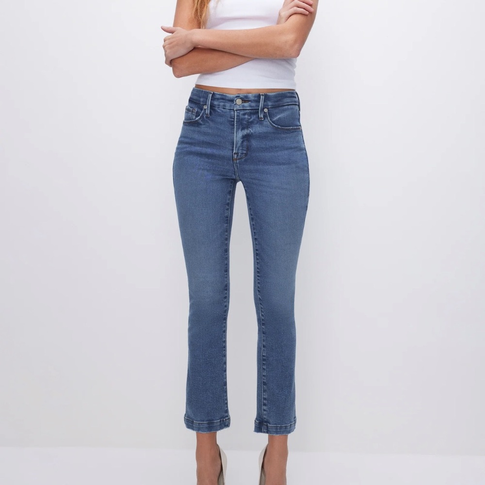 Good American Good Legs Straight Light Compression Jeans